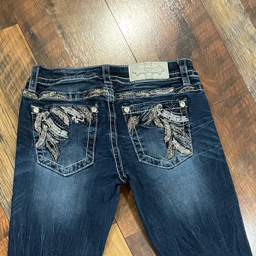 Miss Me Dark Blue Straight Leg Jeans